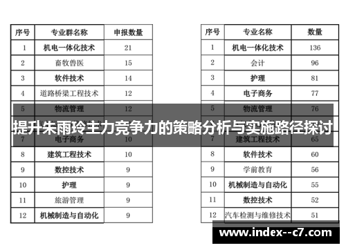 提升朱雨玲主力竞争力的策略分析与实施路径探讨