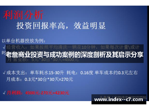 老詹商业投资与成功案例的深度剖析及其启示分享