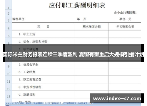 国际米兰财务报表连续三季度盈利 夏窗有望重启大规模引援计划 国际米兰财务报表连续三季度盈利 夏窗有望重启大规模引援计划
