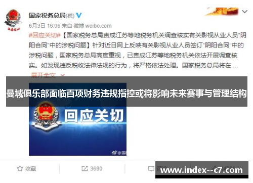 曼城俱乐部面临百项财务违规指控或将影响未来赛事与管理结构